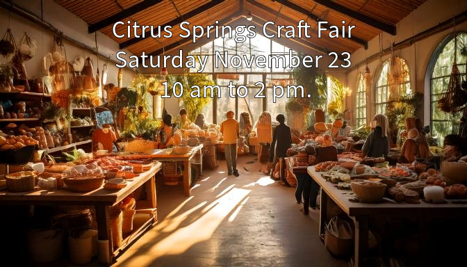 Citrus Springs Craft Fare Nov 24