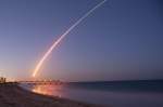 KSC Rocket launch viewed from Jaycee Beach
