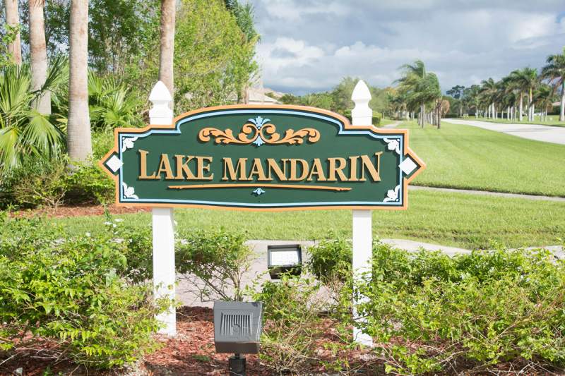 Village G (Lake Mandarin) sign